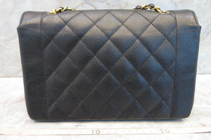 CHANEL/シャネル ダイアナマトラッセチェーンショルダーバッグ キャビアスキン ブラック/ゴールド金具 ショルダーバッグ 700090039