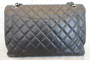 CHANEL/シャネル マトラッセシングルフラップチェーンショルダーバッグ キャビアスキン ブラック/シルバー金具 ショルダーバッグ 700050036