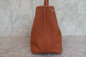 HERMES／エルメス ガーデンパーティPM ネゴンダ  ブラウン □L刻印 トートバッグ 700070144