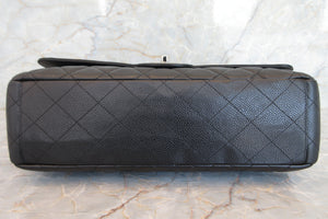 CHANEL/シャネル マトラッセシングルフラップチェーンショルダーバッグ キャビアスキン ブラック/シルバー金具 ショルダーバッグ 700050036