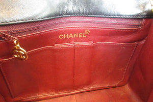 CHANEL/シャネル ミニマトラッセシングルフラップチェーンショルダーバッグ ラムスキン ブラック/ゴールド金具 ショルダーバッグ 700070065
