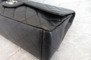 CHANEL/シャネル マトラッセシングルフラップチェーンショルダーバッグ キャビアスキン ブラック/シルバー金具 ショルダーバッグ 700050036
