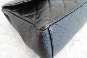 CHANEL/シャネル マトラッセシングルフラップチェーンショルダーバッグ キャビアスキン ブラック/シルバー金具 ショルダーバッグ 700050036