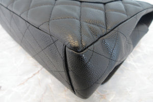 CHANEL/シャネル マトラッセシングルフラップチェーンショルダーバッグ キャビアスキン ブラック/シルバー金具 ショルダーバッグ 700050036