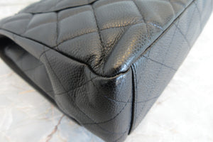 CHANEL/シャネル マトラッセシングルフラップチェーンショルダーバッグ キャビアスキン ブラック/シルバー金具 ショルダーバッグ 700050036