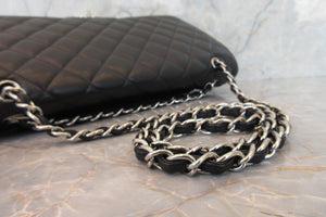 CHANEL/シャネル マトラッセシングルフラップチェーンショルダーバッグ キャビアスキン ブラック/シルバー金具 ショルダーバッグ 700050036