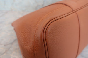 HERMES／エルメス ガーデンパーティPM ネゴンダ  ブラウン □L刻印 トートバッグ 700070144