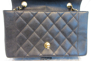 CHANEL/シャネル ダイアナマトラッセチェーンショルダーバッグ キャビアスキン ブラック/ゴールド金具 ショルダーバッグ 700090039