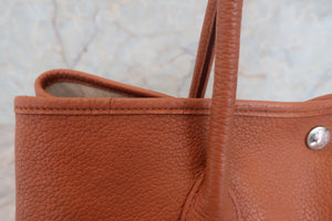 HERMES／エルメス ガーデンパーティPM ネゴンダ  ブラウン □L刻印 トートバッグ 700070144