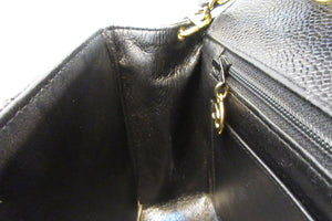 CHANEL/シャネル ダイアナマトラッセチェーンショルダーバッグ キャビアスキン ブラック/ゴールド金具 ショルダーバッグ 700090039
