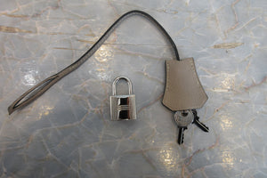 HERMES／エルメス バーキン30 トリヨンクレマンス トゥルティエールグレー □L刻印 ハンドバッグ 700080037