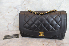 画像をギャラリービューアに読み込む, CHANEL/シャネル ダイアナマトラッセチェーンショルダーバッグ ラムスキン ブラック/ゴールド金具 ショルダーバッグ 700080004
