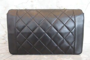 CHANEL/シャネル ダイアナマトラッセチェーンショルダーバッグ ラムスキン ブラック/ゴールド金具 ショルダーバッグ 700080004