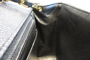 CHANEL/シャネル ダイアナマトラッセチェーンショルダーバッグ キャビアスキン ブラック/ゴールド金具 ショルダーバッグ 700090039