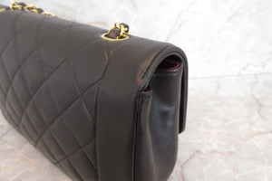 CHANEL/シャネル ダイアナマトラッセチェーンショルダーバッグ ラムスキン ブラック/ゴールド金具 ショルダーバッグ 700080004