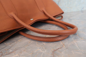 HERMES／エルメス ガーデンパーティPM ネゴンダ  ブラウン □L刻印 トートバッグ 700070144