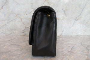 CHANEL/シャネル ダイアナマトラッセチェーンショルダーバッグ ラムスキン ブラック/ゴールド金具 ショルダーバッグ 700080004