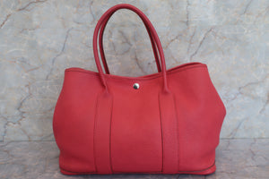 HERMES GARDEN PARTY PM Negonda leather Bougainvillier □P刻印 Tote bag 500110122
