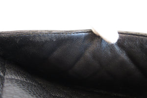 CHANEL/シャネル マトラッセシングルフラップチェーンショルダーバッグ キャビアスキン ブラック/シルバー金具 ショルダーバッグ 700050036