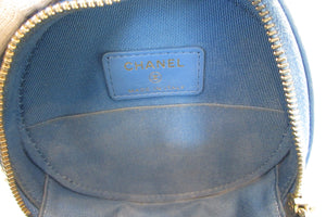 CHANEL/シャネル シャネル19マトラッセラウンドチェーンショルダーバッグ ラムスキン ブルー/ゴールド金具 ショルダーバッグ 700070071
