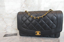 画像をギャラリービューアに読み込む, CHANEL/シャネル ダイアナマトラッセチェーンショルダーバッグ ラムスキン ブラック/ゴールド金具 ショルダーバッグ 700070064
