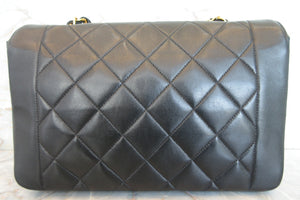 CHANEL/シャネル ダイアナマトラッセチェーンショルダーバッグ ラムスキン ブラック/ゴールド金具 ショルダーバッグ 700070064