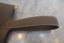 将图片加载到图库查看器，HERMES PICOTIN LOCK MM Clemence leather Etoupe gray Z刻印 Hand bag 700120214

