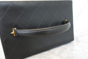 CHANEL/シャネル ビコローレバニティ ラムスキン ブラック/ゴールド金具 バニティ 700050083