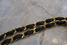 Load image into Gallery viewer, CHANEL  Bias stitch chain shoulder bag Lambskin Black/Gold hadware Shoulder bag 800060177
