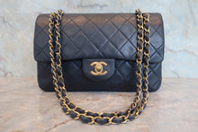 将图片加载到图库查看器，CHANEL/香奈儿 CF 双盖 链条包 羊皮 Navy/Gold Hardware(藏蓝色/金色金属) 肩背包 800090120
