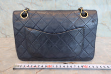 将图片加载到图库查看器，CHANEL/香奈儿 CF 双盖 链条包 羊皮 Navy/Gold Hardware(藏蓝色/金色金属) 肩背包 800090120
