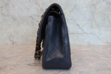 将图片加载到图库查看器，CHANEL/香奈儿 CF 双盖 链条包 羊皮 Navy/Gold Hardware(藏蓝色/金色金属) 肩背包 800090120
