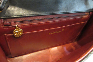 CHANEL/シャネル ダイアナマトラッセチェーンショルダーバッグ ラムスキン ブラック/ゴールド金具 ショルダーバッグ 700090032