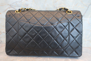 CHANEL/シャネル マトラッセWフラップWチェーンショルダーバッグ ラムスキン ブラック/ゴールド金具 ショルダーバッグ 700060271