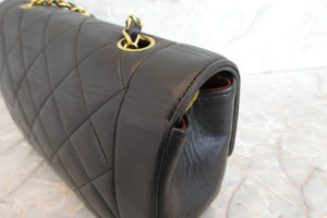 CHANEL/シャネル ダイアナマトラッセチェーンショルダーバッグ ラムスキン ブラック/ゴールド金具 ショルダーバッグ 700080003