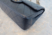 将图片加载到图库查看器，CHANEL/香奈儿 CF 双盖 链条包 羊皮 Navy/Gold Hardware(藏蓝色/金色金属) 肩背包 800090120
