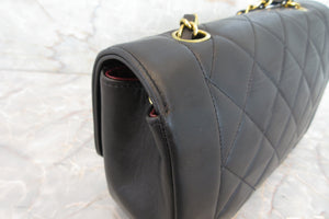 CHANEL/シャネル ダイアナマトラッセチェーンショルダーバッグ ラムスキン ブラック/ゴールド金具 ショルダーバッグ 700080003