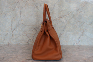 HERMES／エルメス バーキン35 トゴ ゴールド □C刻印 ハンドバッグ 700070027