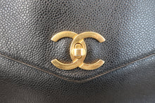 画像をギャラリービューアに読み込む, CHANEL/シャネル ココマークチェーンショルダーバッグ キャビアスキン ブラック/ゴールド金具 ショルダーバッグ 800010182
