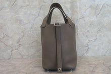 Load image into Gallery viewer, HERMES PICOTIN LOCK PM Clemence leather Etain X Engraving Hand bag 600110216
