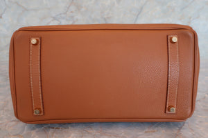 HERMES／エルメス バーキン35 トゴ ゴールド □C刻印 ハンドバッグ 700070027