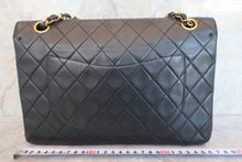 将图片加载到图库查看器，CHANEL/香奈儿 CF 双盖 链条包 羊皮 Black/Gold hadware(黑色/金色金属) 肩背包 600080003
