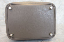 Load image into Gallery viewer, HERMES PICOTIN LOCK PM Clemence leather Etain X Engraving Hand bag 600110216
