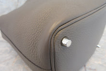 Load image into Gallery viewer, HERMES PICOTIN LOCK PM Clemence leather Etain X Engraving Hand bag 600110216
