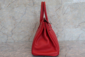 HERMES BIRKIN 30 Swift leather Rouge garance □K刻印 Hand bag 500100041