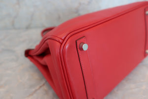 HERMES BIRKIN 30 Swift leather Rouge garance □K刻印 Hand bag 500100041