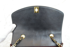 CHANEL/シャネル ダイアナマトラッセチェーンショルダーバッグ ラムスキン ブラック/ゴールド金具 ショルダーバッグ 700080003