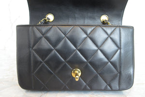CHANEL/シャネル ダイアナマトラッセチェーンショルダーバッグ ラムスキン ブラック/ゴールド金具 ショルダーバッグ 700080003