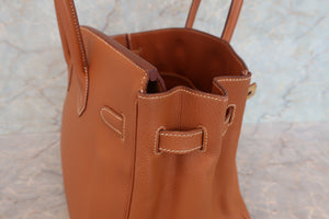 HERMES／エルメス バーキン35 トゴ ゴールド □C刻印 ハンドバッグ 700070027