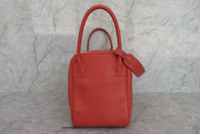 Load image into Gallery viewer, HERMES LINDY 30Verso Clemence leather Sanguine/Rose jaipur T Engraving Shoulder bag 700070087
